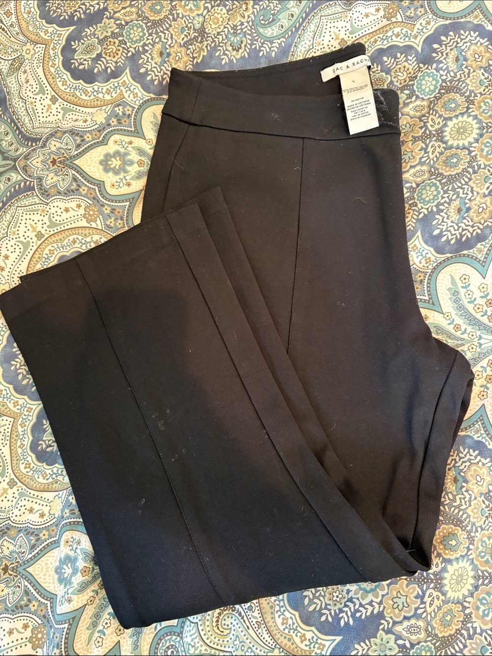 Zac & Rachel Classic Black Pull-On Ponte Trousers